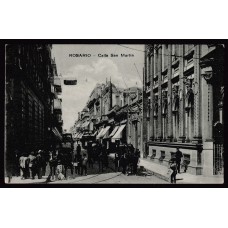 ROSARIO CALLE SAN MARTIN ANTIGUA TARJETA POSTAL